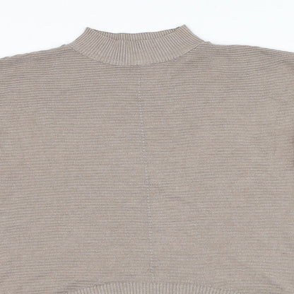 Primark Womens Brown Round Neck  Cotton Pullover Jumper Size 12
