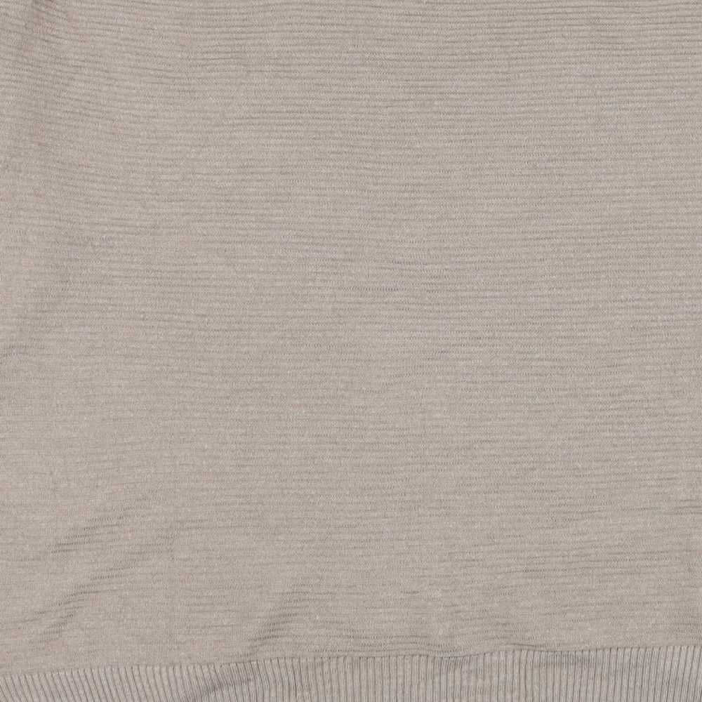 Primark Womens Brown Round Neck  Cotton Pullover Jumper Size 12