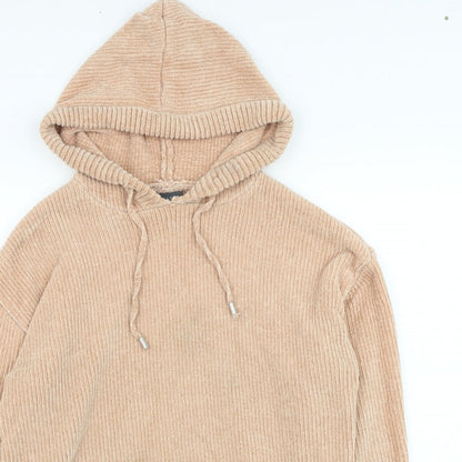 Primark Womens Orange  Polyester Pullover Hoodie Size 6  Pullover