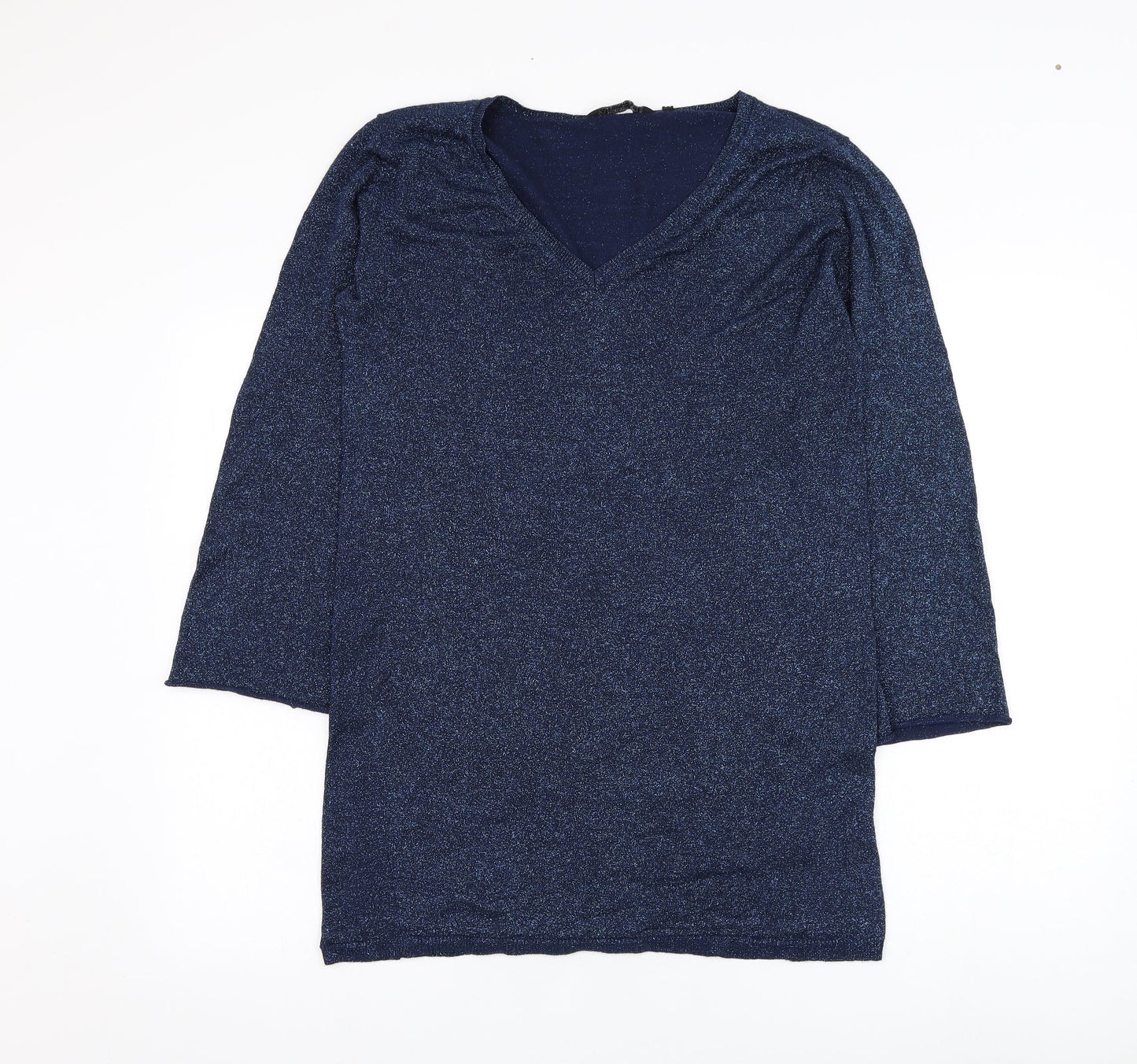 Womens UK Size L Brave Soul Blue Pullover Jumper