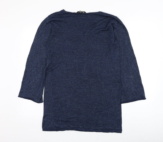 Womens UK Size L Brave Soul Blue Pullover Jumper