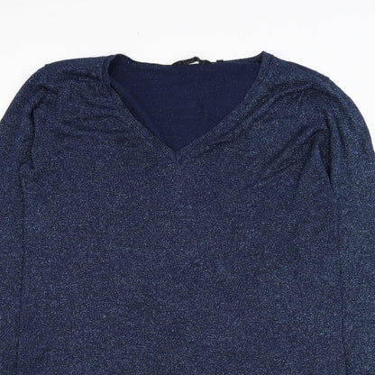 Womens UK Size L Brave Soul Blue Pullover Jumper