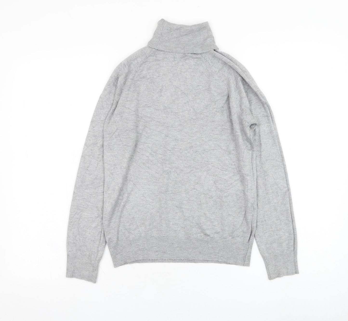 George Womens Grey Roll Neck  Viscose Pullover Jumper Size 10