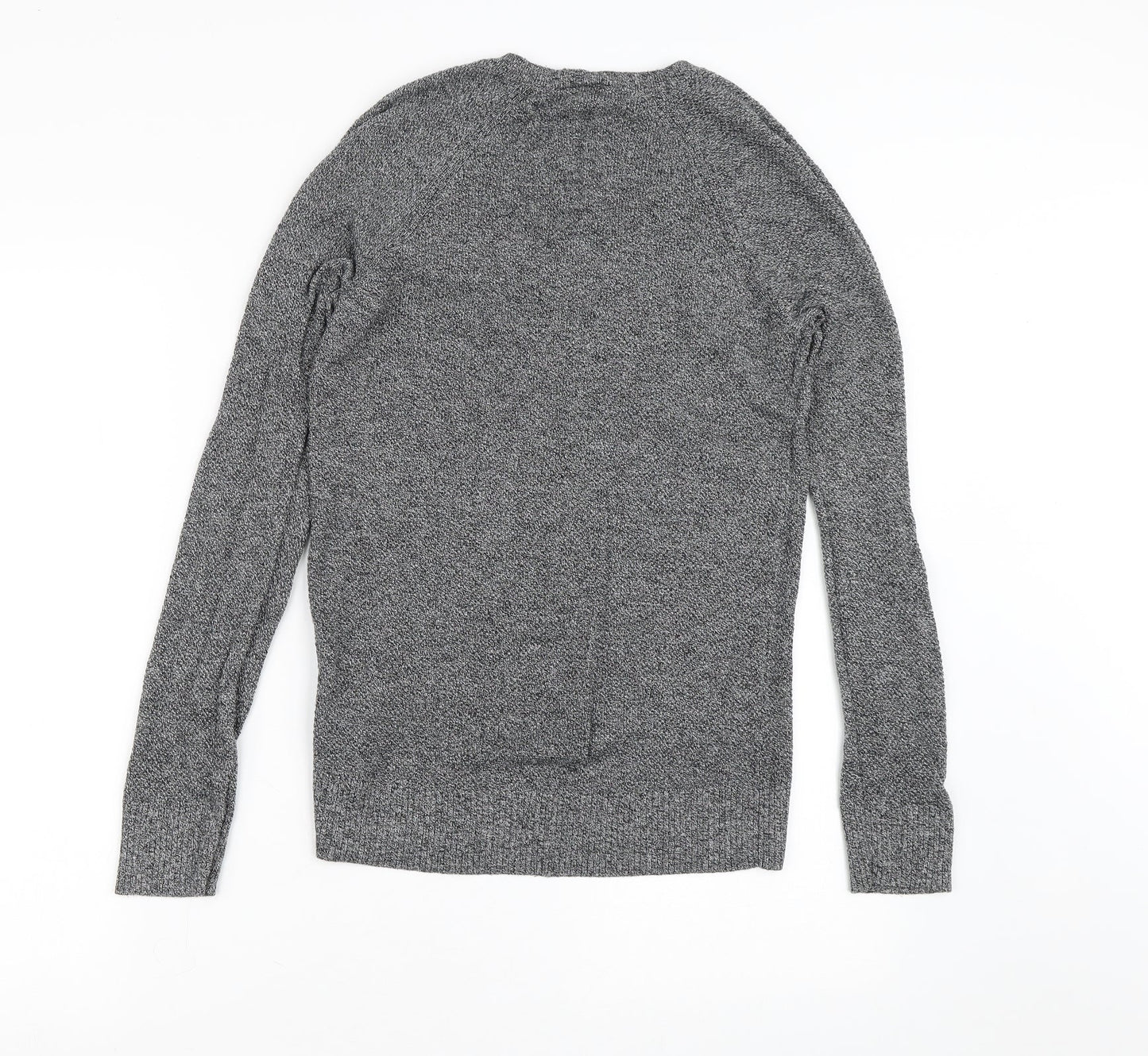 Gap Womens Grey V-Neck  Cotton Pullover Jumper Size XS