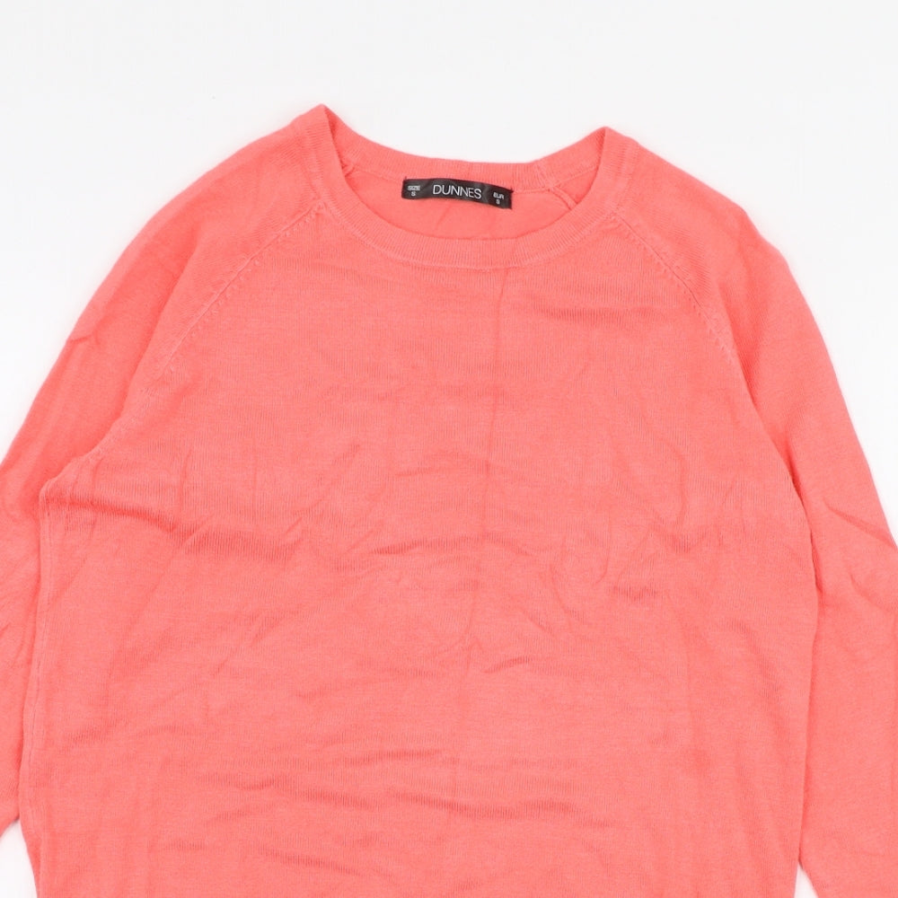 Womens UK Size S Dunnes Stores Pink Pullover Jumper