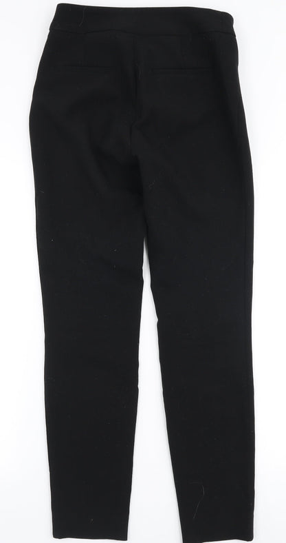 Womens UK Size 8 H&M Slim Fit  Black Trousers