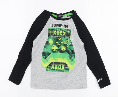 George Boys Multicoloured  Cotton Jersey T-Shirt Size 4-5 Years Round Neck Pullover - Xbox