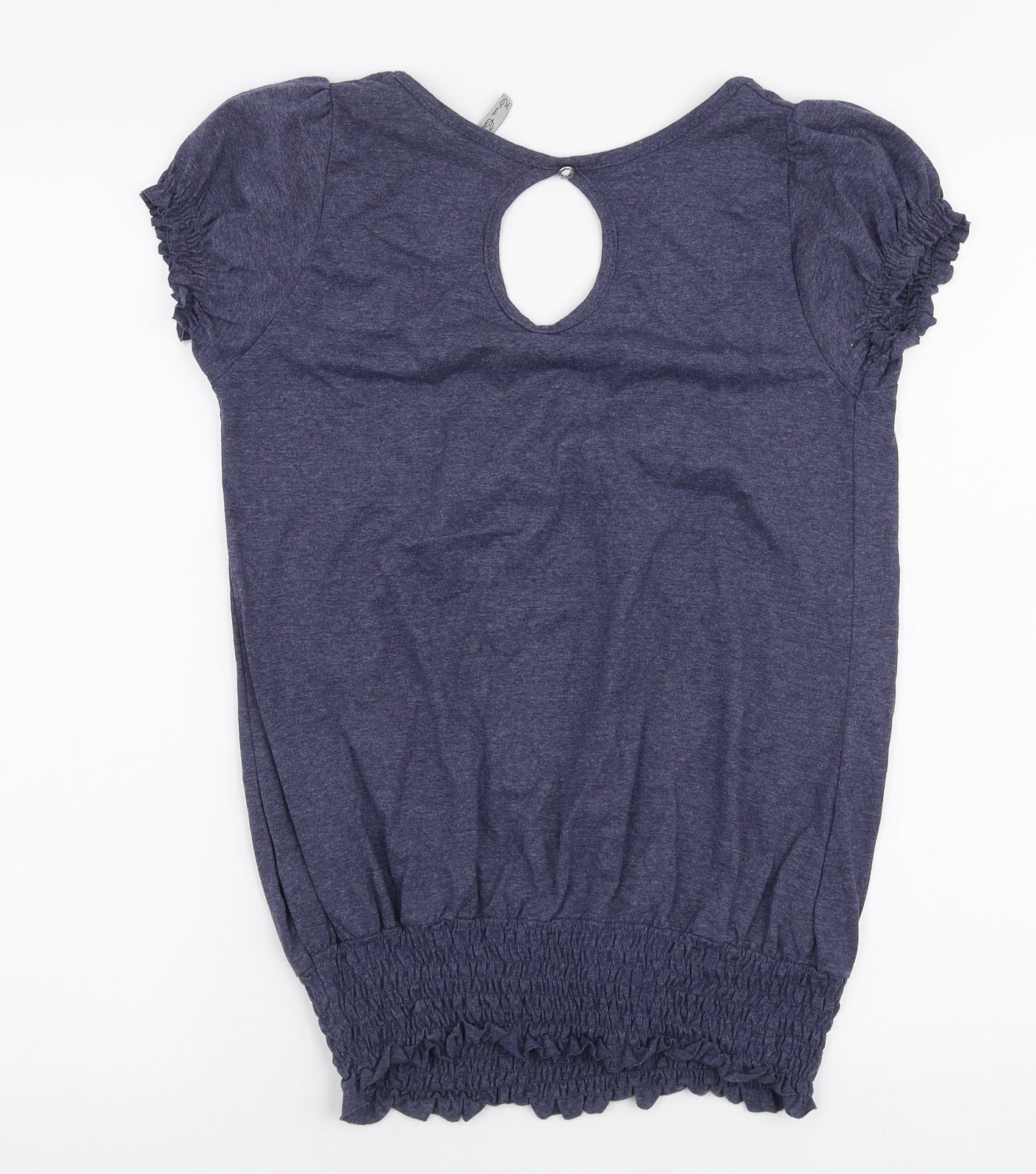 Womens UK Size 10 Evie Blue Jersey Blouse