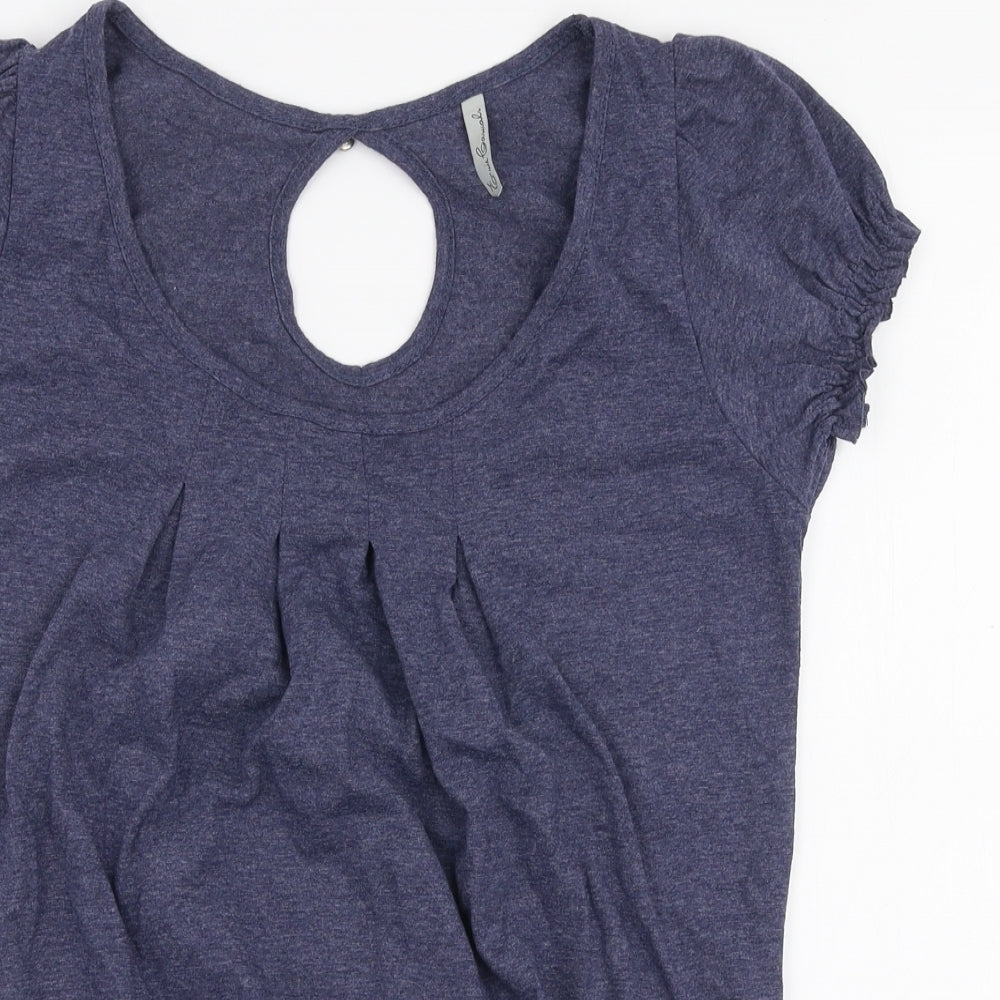Womens UK Size 10 Evie Blue Jersey Blouse