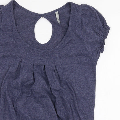 Womens UK Size 10 Evie Blue Jersey Blouse