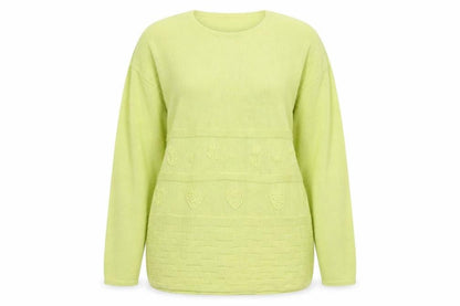 Womens UK Size M Oui Yellow Pullover Jumper