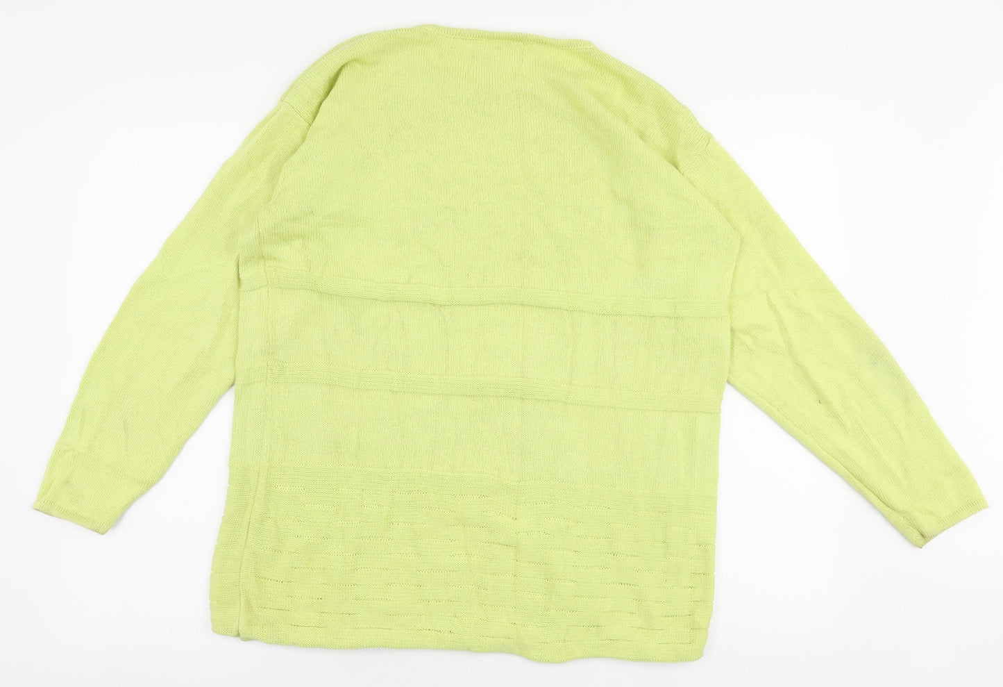 Womens UK Size M Oui Yellow Pullover Jumper
