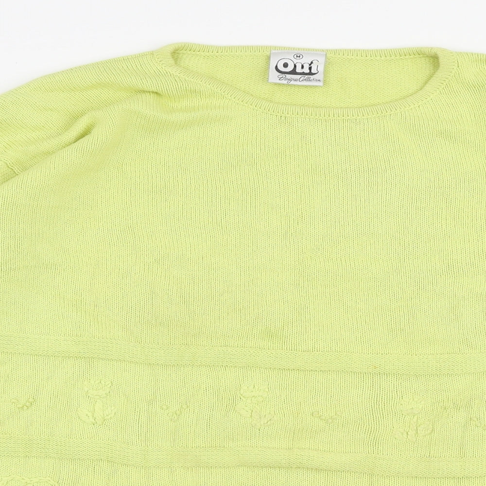 Womens UK Size M Oui Yellow Pullover Jumper