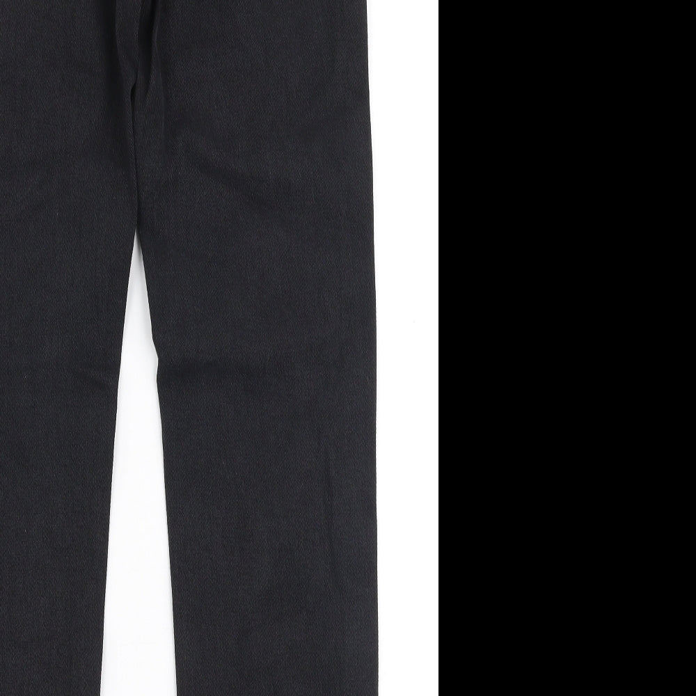 Parisian Womens Black  100% Cotton Mom Jeans Size 6 L28 in Regular Zip