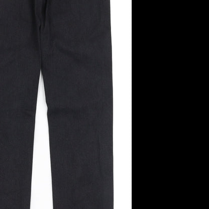 Parisian Womens Black  100% Cotton Mom Jeans Size 6 L28 in Regular Zip