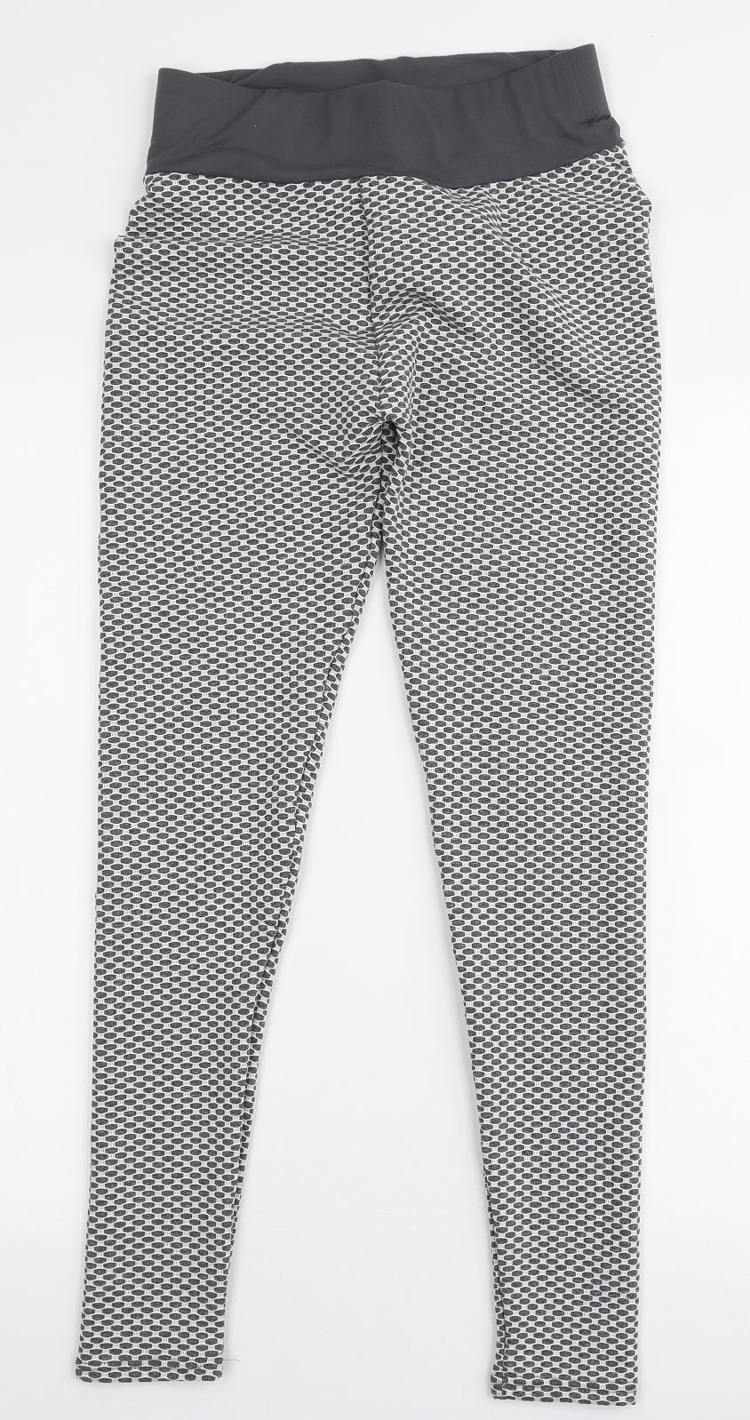 Womens UK Size M Preworn  Capri Grey Leggings