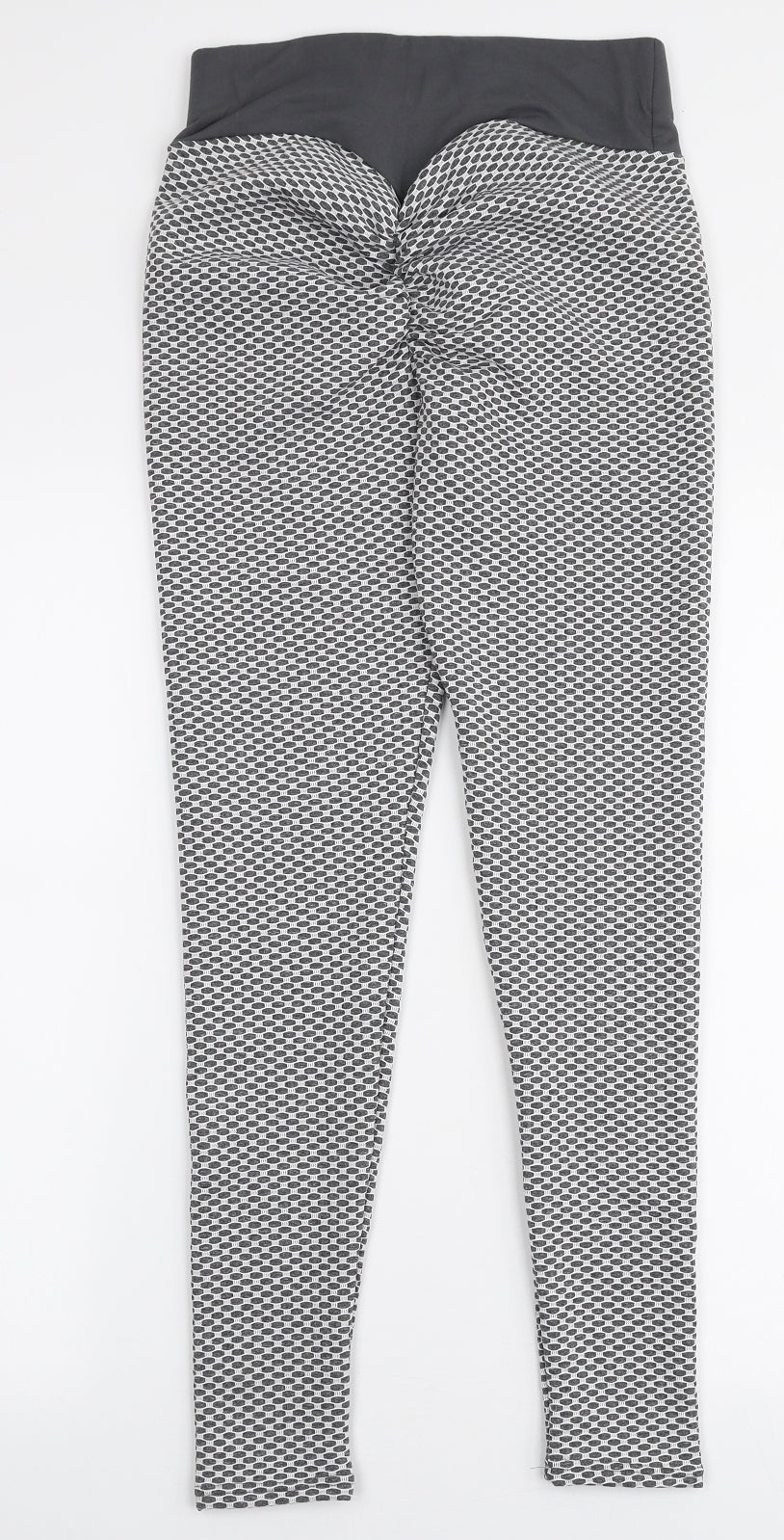 Womens UK Size M Preworn  Capri Grey Leggings