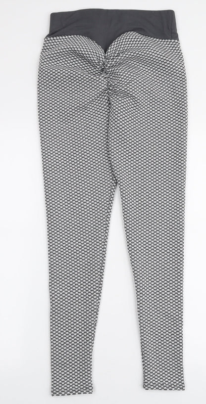 Womens UK Size M Preworn  Capri Grey Leggings