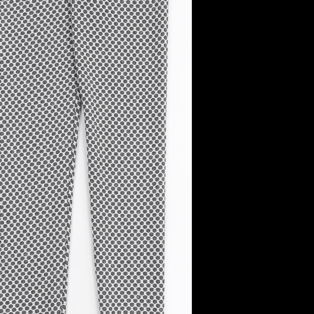 Womens UK Size M Preworn  Capri Grey Leggings