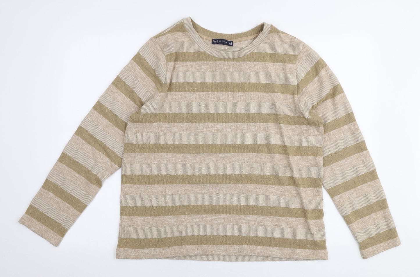 Womens UK Size 18 Marks and Spencer Gold Pullover Jumper