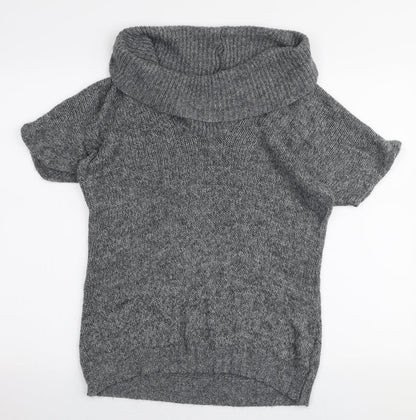 Womens UK Size 10 New Look Grey Pullover Jumper