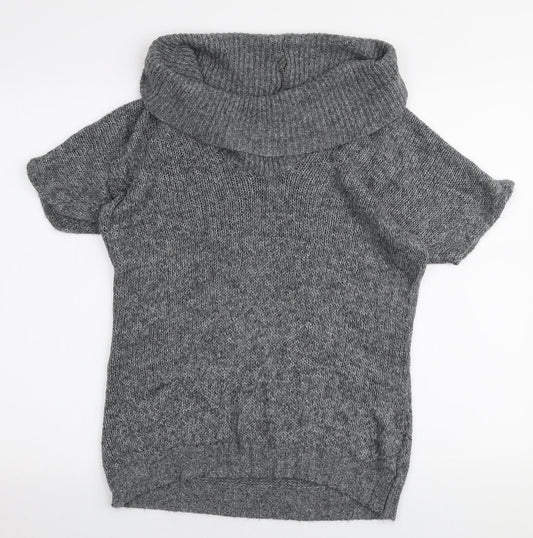 Womens UK Size 10 New Look Grey Pullover Jumper