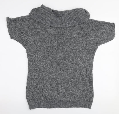 Womens UK Size 10 New Look Grey Pullover Jumper