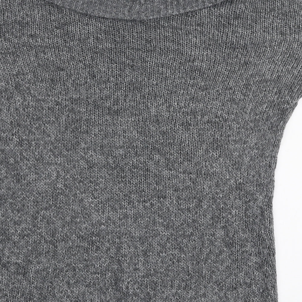 Womens UK Size 10 New Look Grey Pullover Jumper