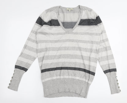 Womens UK Size 14 Papaya Grey Pullover Jumper