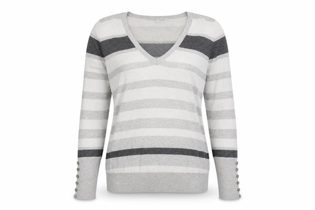 Womens UK Size 14 Papaya Grey Pullover Jumper