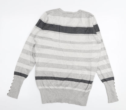 Womens UK Size 14 Papaya Grey Pullover Jumper