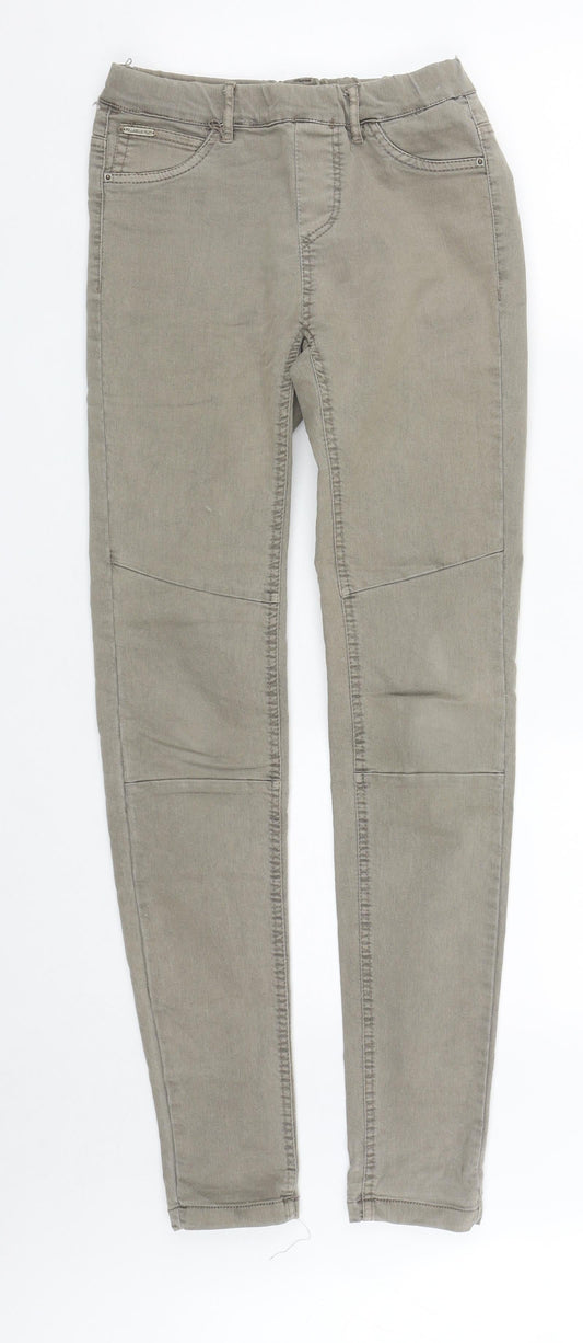 Pull&Bear Womens Grey  Cotton Jegging Jeans Size 8 L31 in Regular