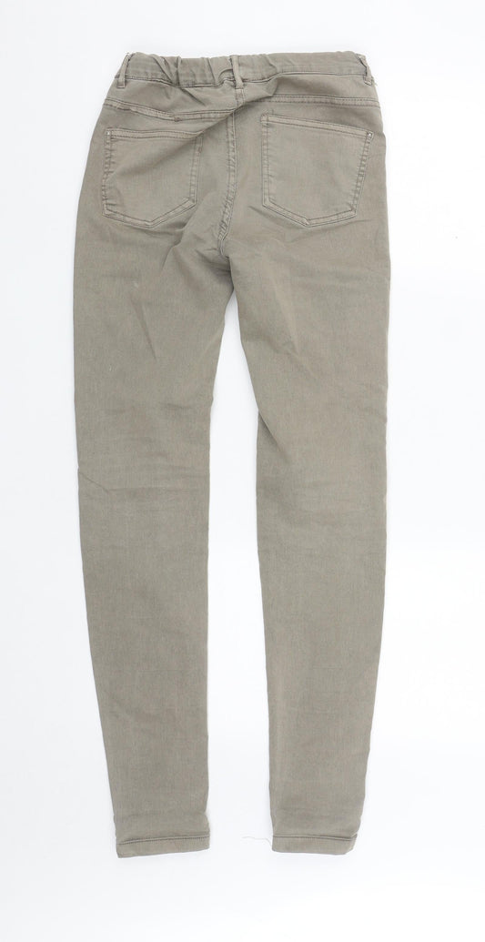 Pull&Bear Womens Grey  Cotton Jegging Jeans Size 8 L31 in Regular