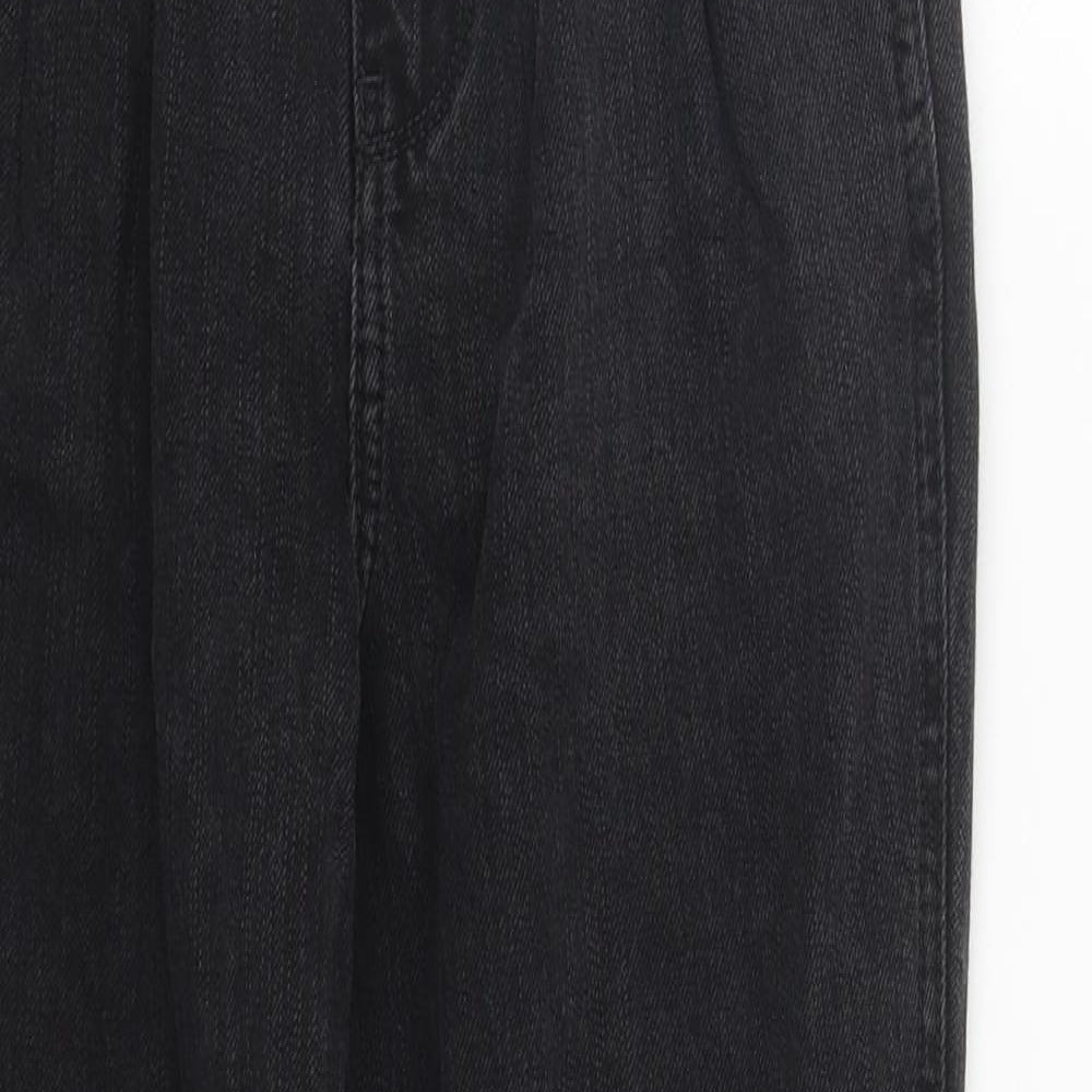 Hollister Womens Black  Cotton Straight Jeans Size 26 in L27 in Regular Zip