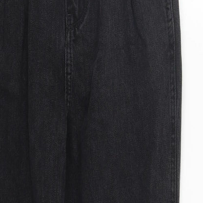 Hollister Womens Black  Cotton Straight Jeans Size 26 in L27 in Regular Zip