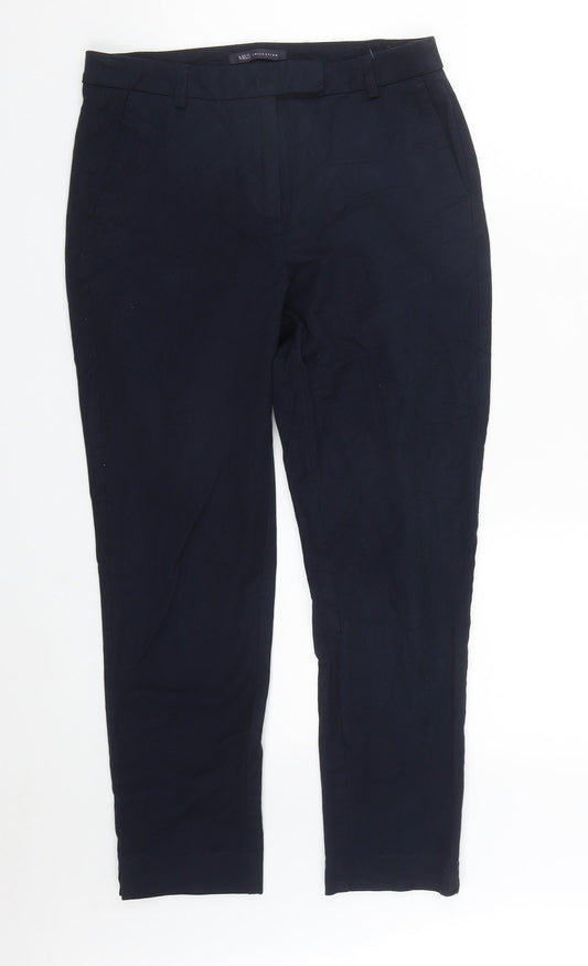 Womens UK Size 10 Marks and Spencer Regular Fit  Blue Trousers