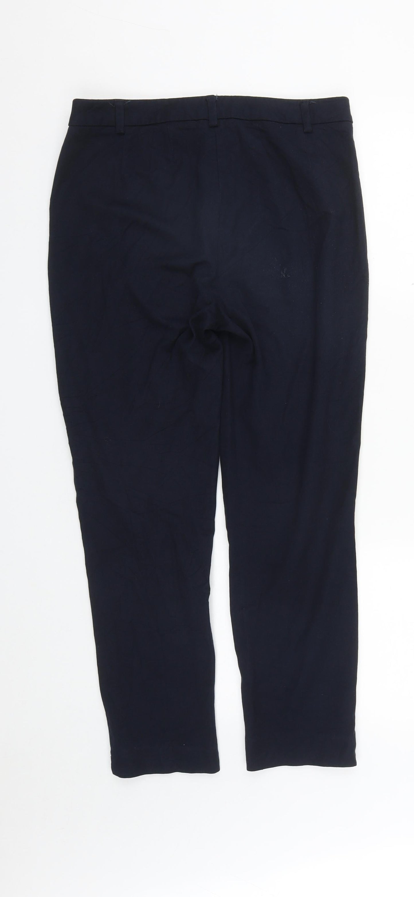 Womens UK Size 10 Marks and Spencer Regular Fit  Blue Trousers