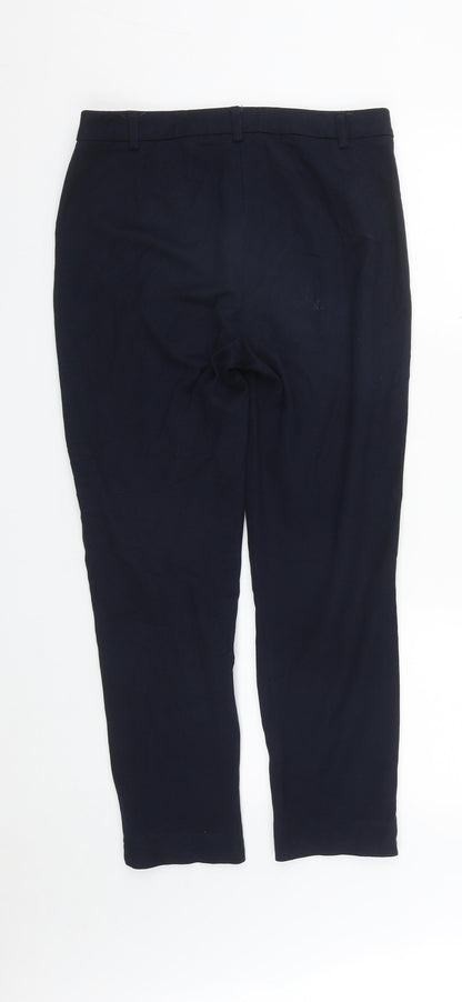 Womens UK Size 10 Marks and Spencer Regular Fit  Blue Trousers
