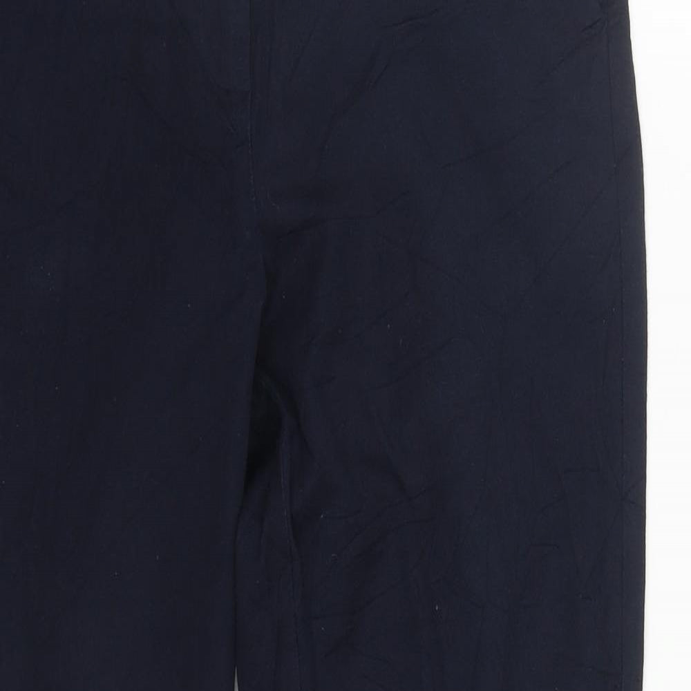 Womens UK Size 10 Marks and Spencer Regular Fit  Blue Trousers