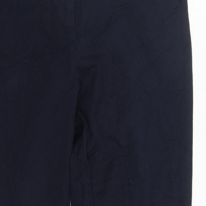 Womens UK Size 10 Marks and Spencer Regular Fit  Blue Trousers