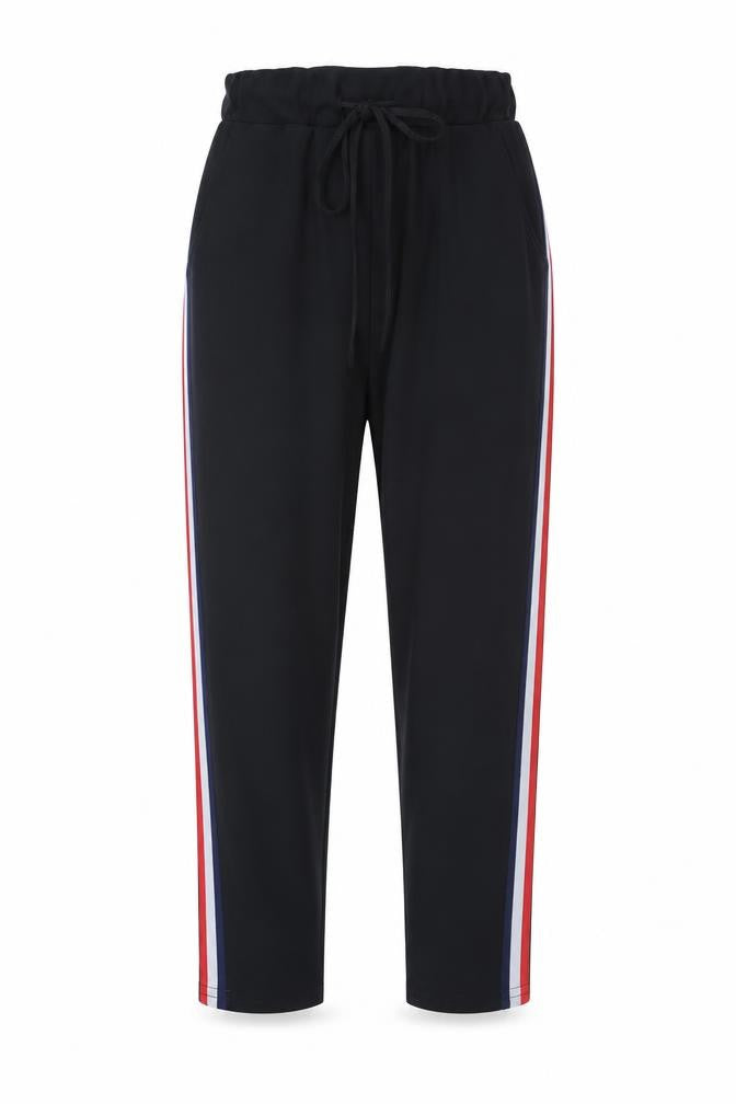 Womens UK Size S Preworn Regular Fit Cropped Black Trousers