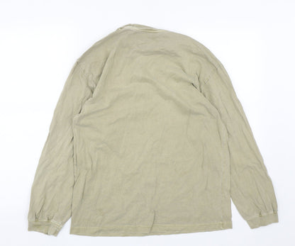 Stockholm Atelier Mens Beige  Cotton Pullover Sweatshirt Size XS