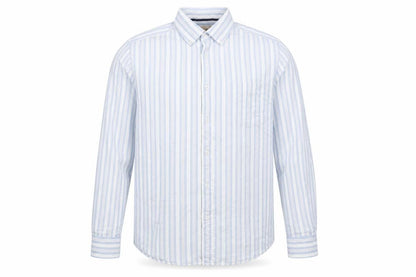 Mens UK Size L John Lewis Blue  Button-Up Long Sleeve Casual Shirt