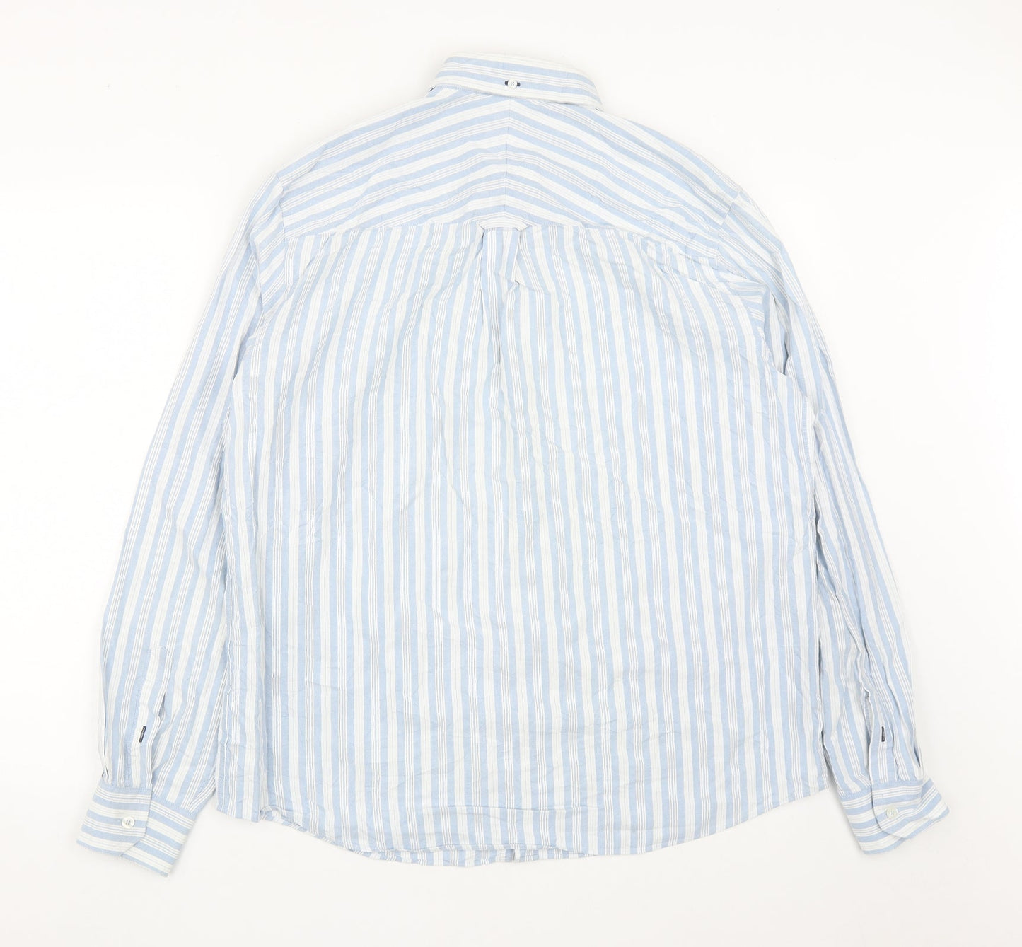 Mens UK Size L John Lewis Blue  Button-Up Long Sleeve Casual Shirt