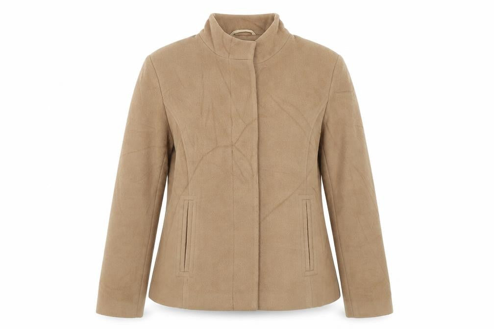 Womens UK Size 14 Marks and Spencer Beige Pea Coat