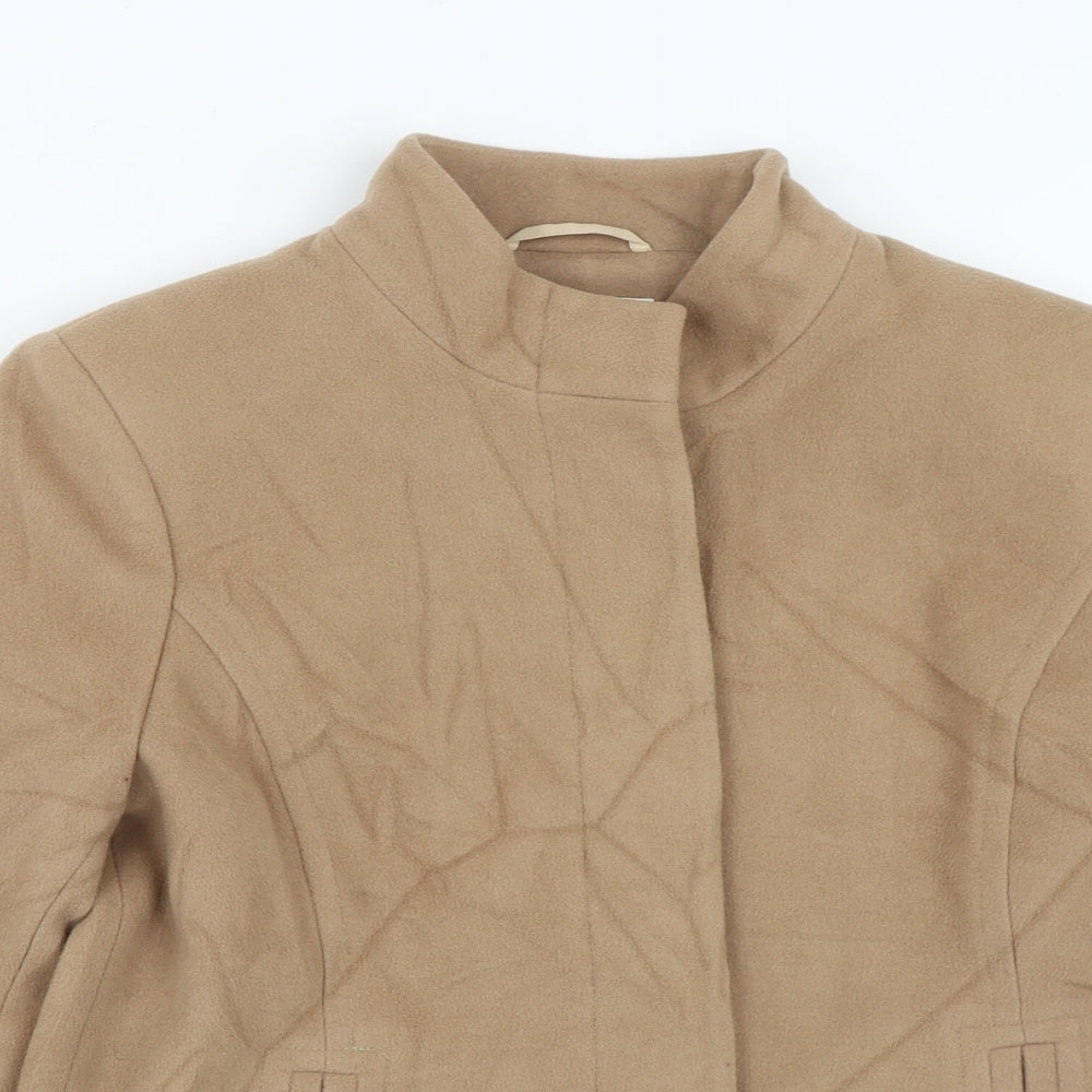 Womens UK Size 14 Marks and Spencer Beige Pea Coat