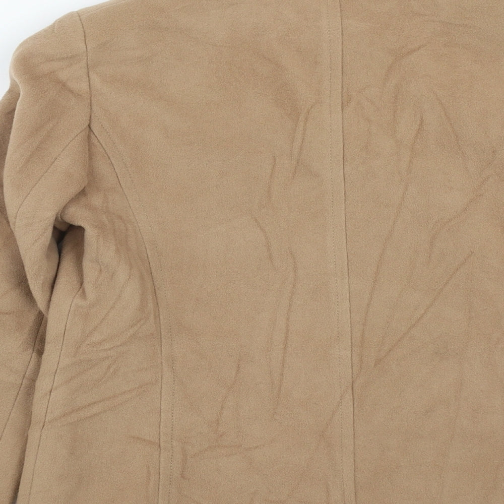 Womens UK Size 14 Marks and Spencer Beige Pea Coat