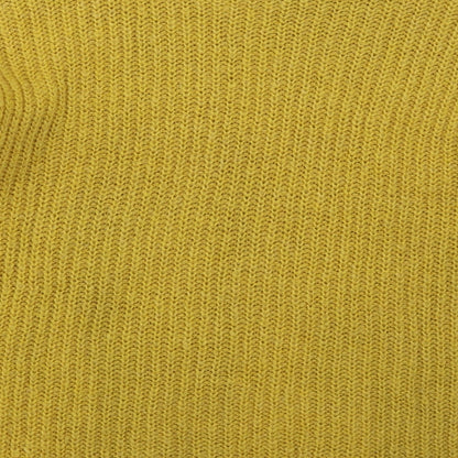 New Look Womens Yellow Crew Neck  Acrylic Pullover Jumper Size S