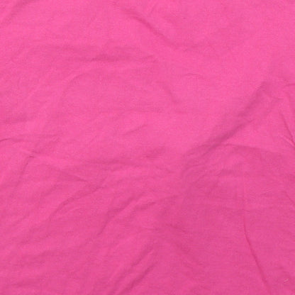 D Girls Pink  Cotton Basic T-Shirt Size M Crew Neck Pullover - Thailand Elephant Family