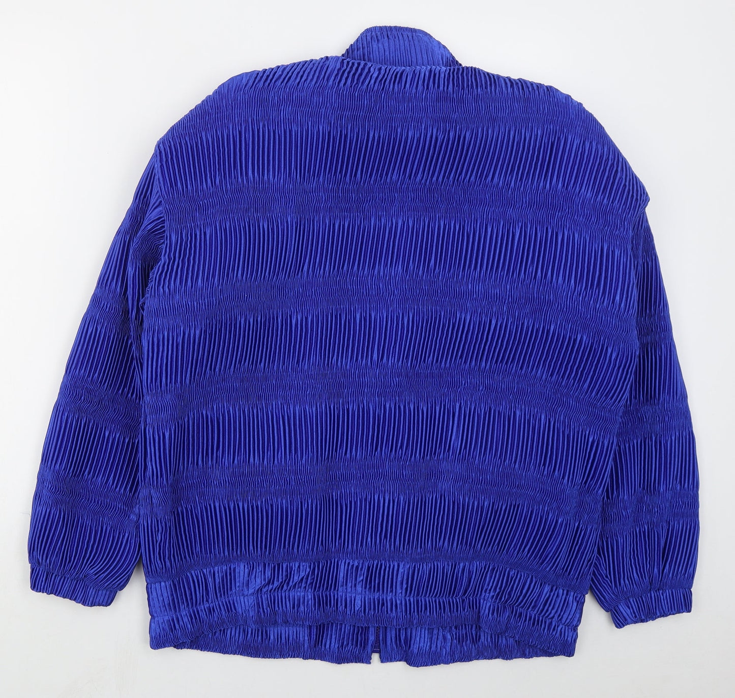 MD Model High Fashion Womens Blue   Jacket  Size L  Zip